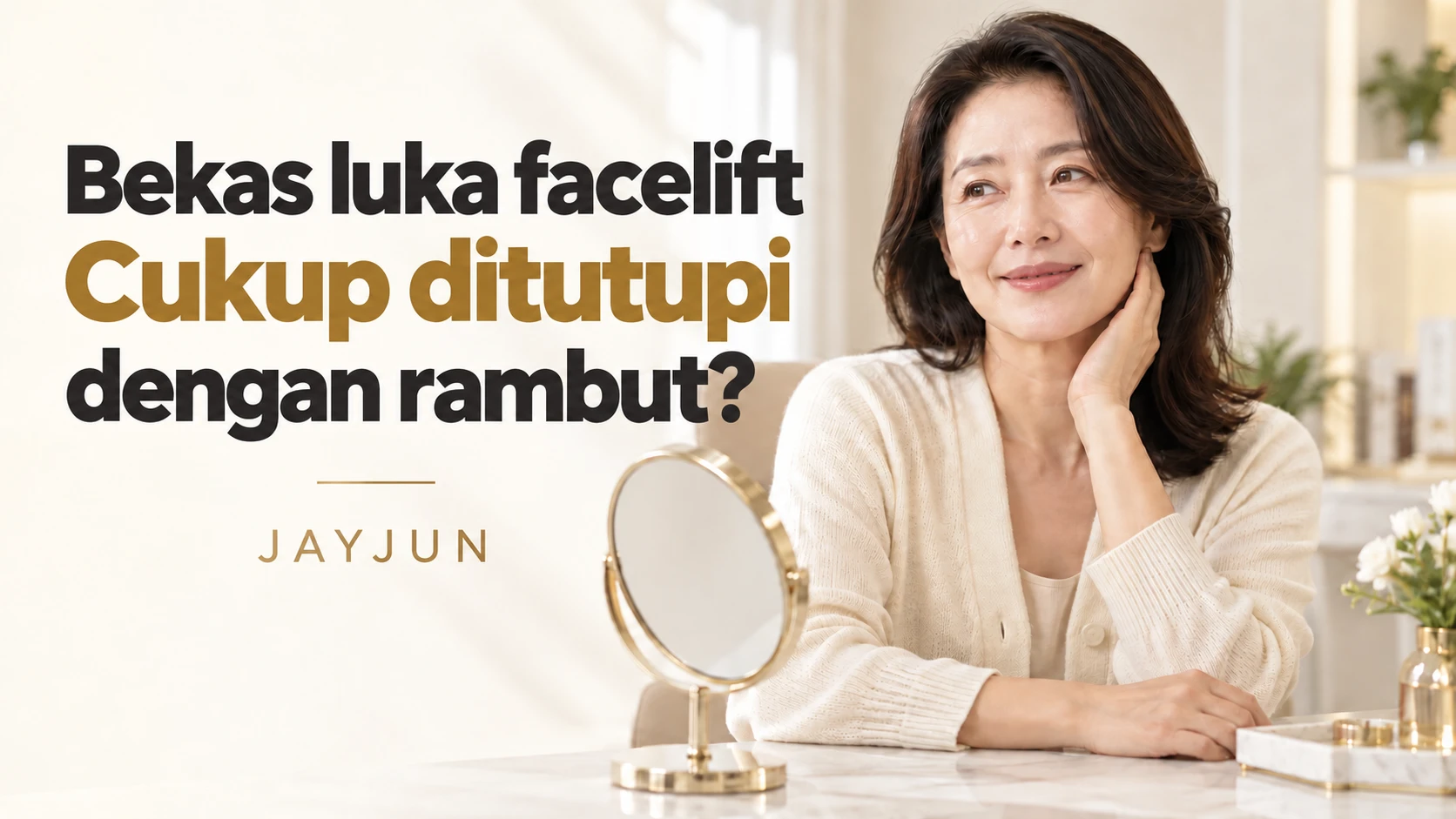Bekas luka facelift: cukup ditutupi dengan rambut?