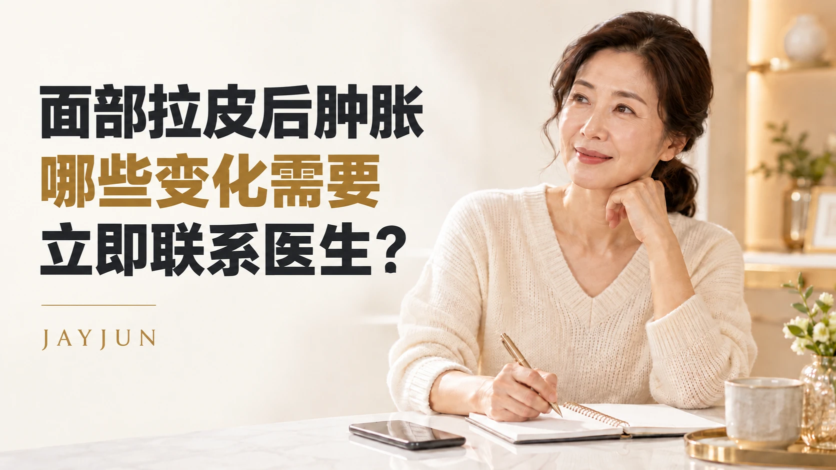面部拉皮后肿胀，哪些变化需要立即联系医生？