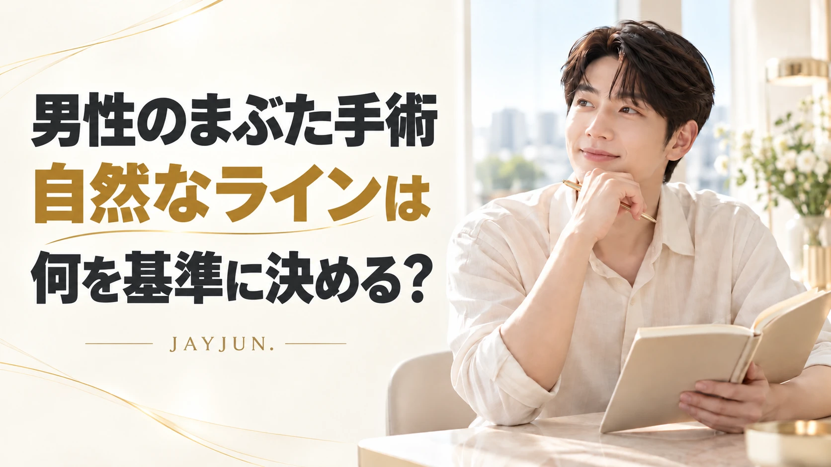男性のまぶた手術は、幅の狭い二重なら自然ですか？