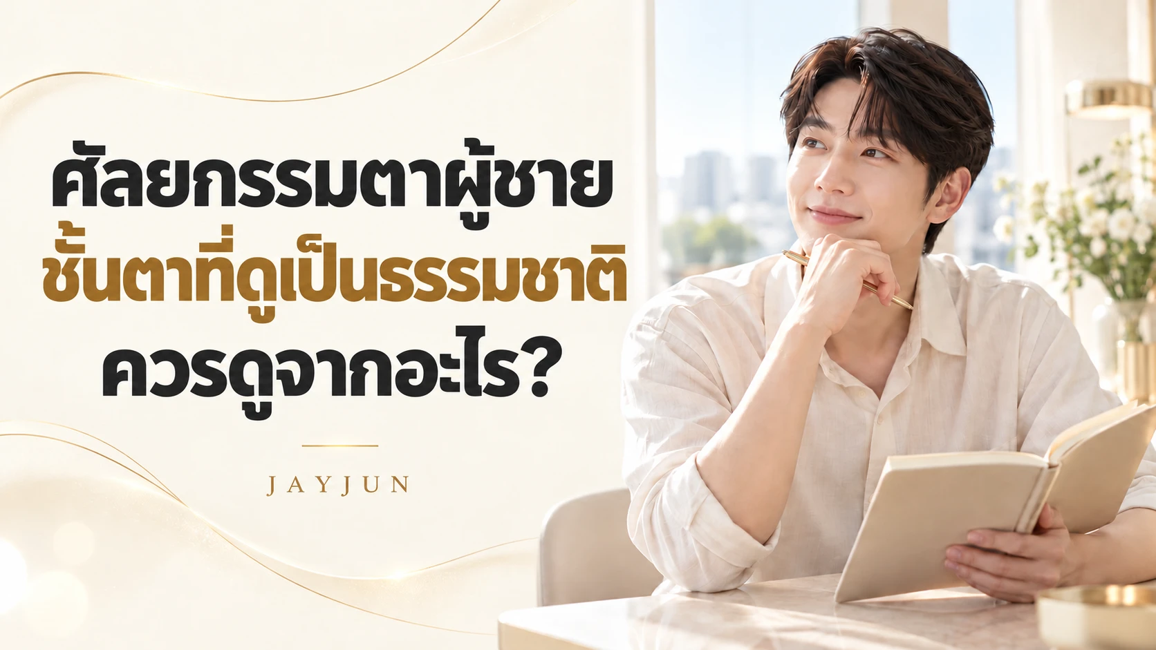 ศัลยกรรมตาผู้ชาย ชั้นตาบางแล้วจะดูเป็นธรรมชาติหรือไม่?