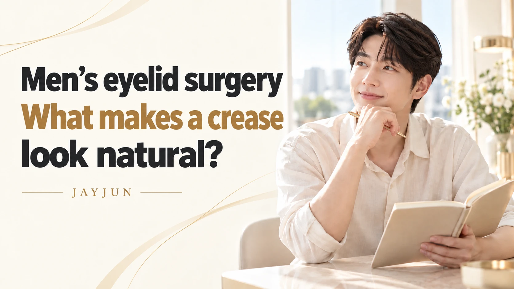 Men’s eyelid surgery: does a narrow crease guarantee a natural look?