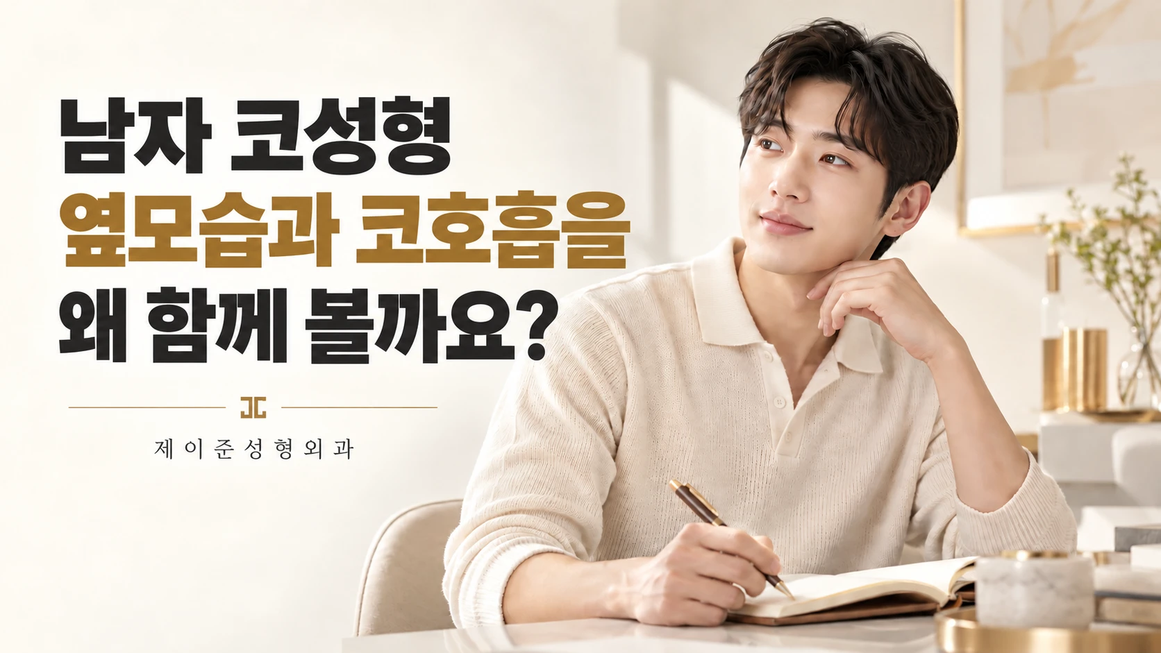 남자 코성형, 높은 콧대보다 먼저 확인할 것은 무엇인가요? 칼럼 표지