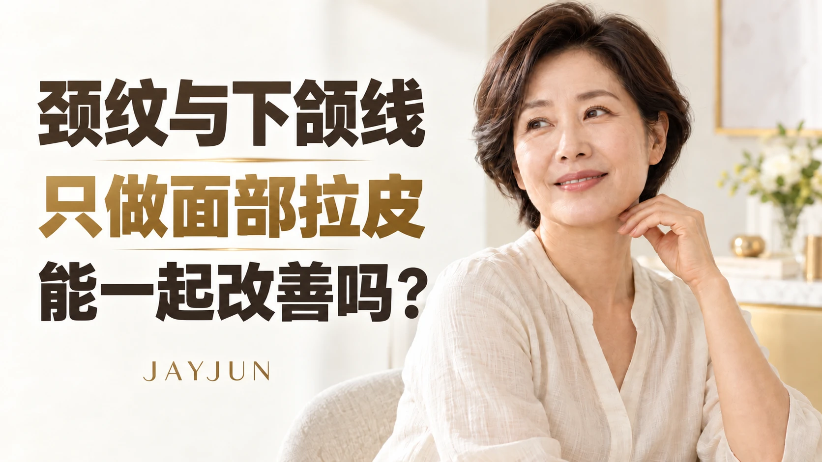 颈纹与下颌线，只做面部拉皮能一起改善吗？
