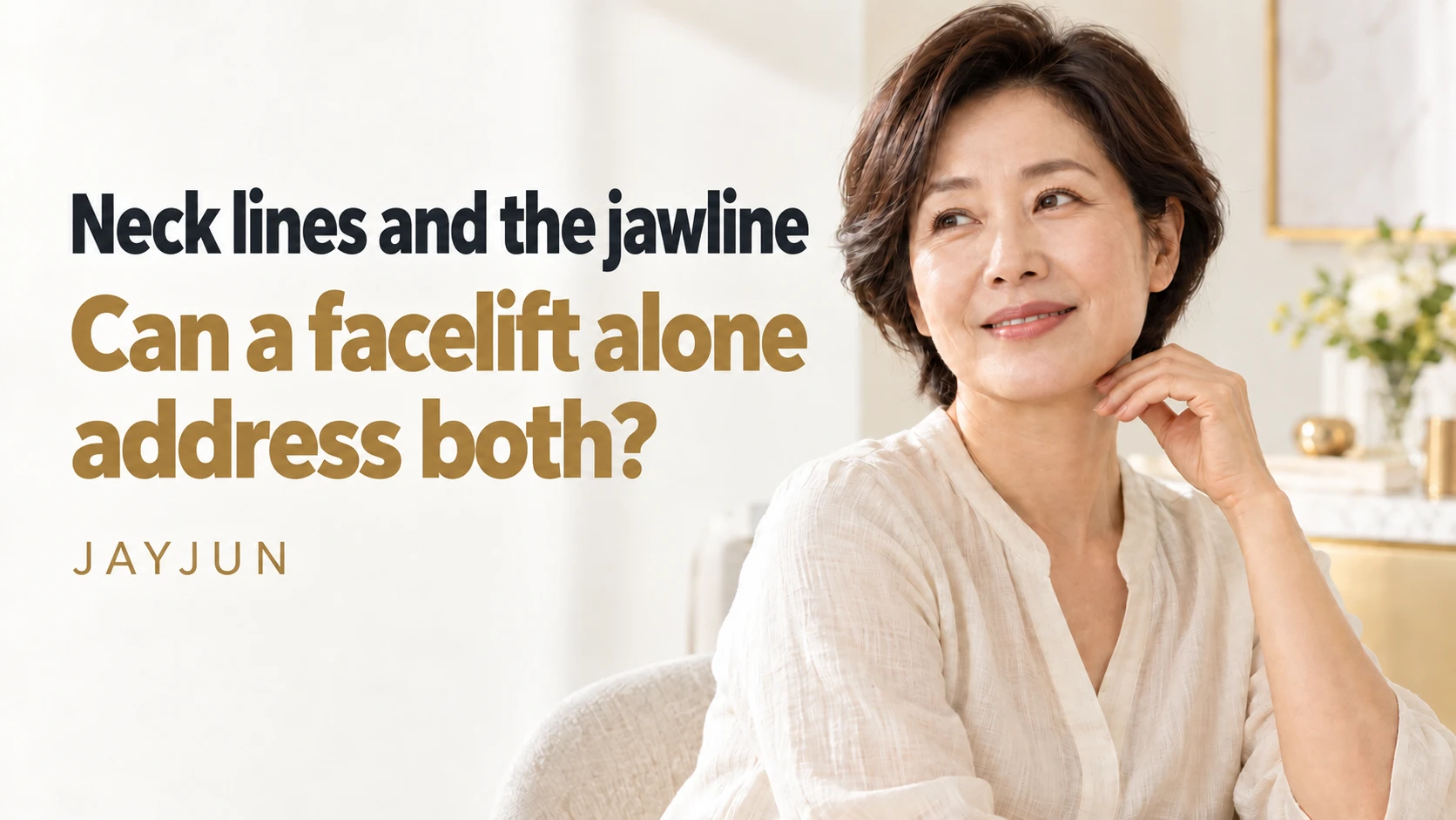Neck lines and the jawline: can a facelift alone address both?